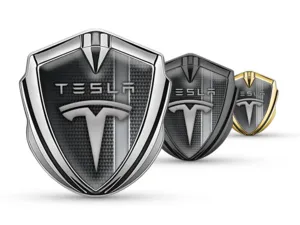 Tesla Emblema Metal Insignia Sumo Manera Desliz Diseño